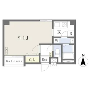 クレサス千種.m【201号室】の間取り