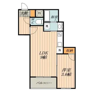レジデンス中村公園【301号室】の間取り