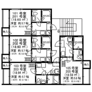 グレイス あおなみ【101【通常プラン】号室】の間取り