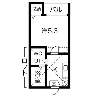 ルミエール本陣【103【通常プラン】号室】の間取り