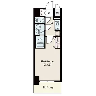S-RESIDENCE金山West【9階】の間取り