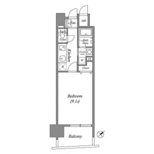 千種アヴァンギャルドプレイス【9階】の間取り