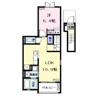 カルム ユイット【2階】の間取り