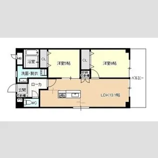 ロイヤル服部【00301号室】の間取り