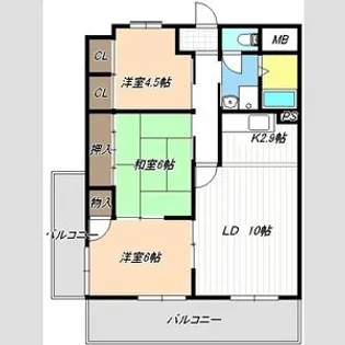 セブンスズキⅢ【6階】の間取り