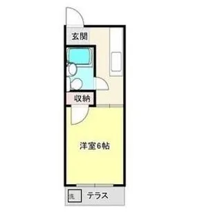 第二コーポ染【3階】の間取り