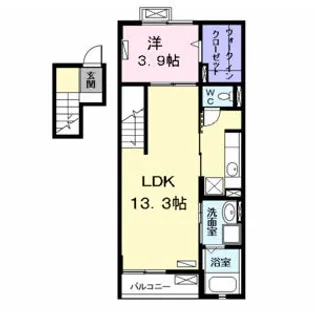 サニーコート【4階】の間取り