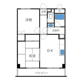 ベルメゾン常磐【402号室】の間取り