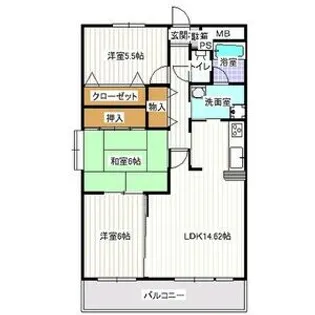 サニーコート坂野【3階】の間取り