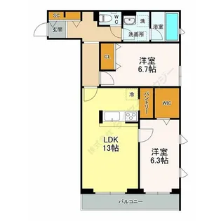 AVANCE ISSHA【2階】の間取り