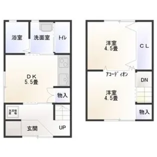 丸米アパート 東棟【1階】の間取り