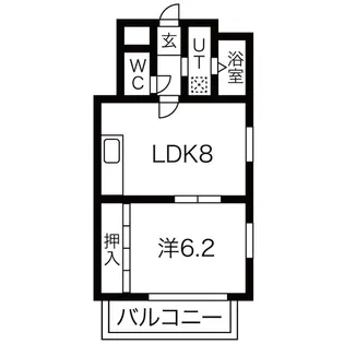 エムワン一社【6階】の間取り