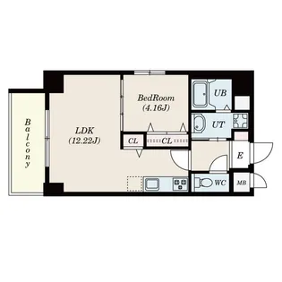 GRANDUKE新栄【5階】の間取り