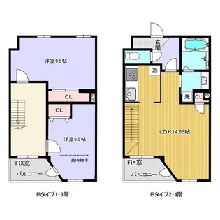 レジデンス グリシナ の間取り