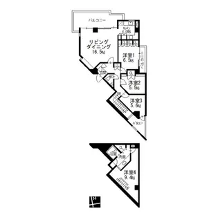 Ns21やごと【B103号室】の間取り
