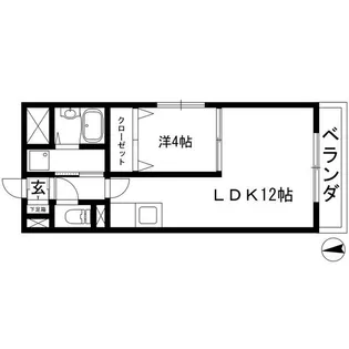 サンマール牛巻【8階】の間取り