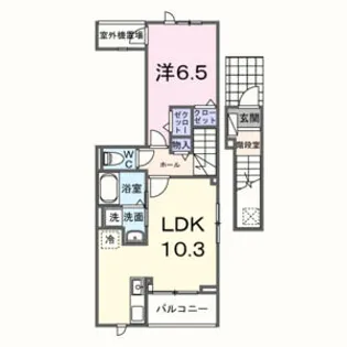 サニーコート伏見【2階】の間取り