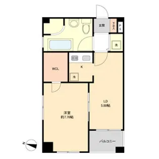 レインボーピア原【0302号室】の間取り