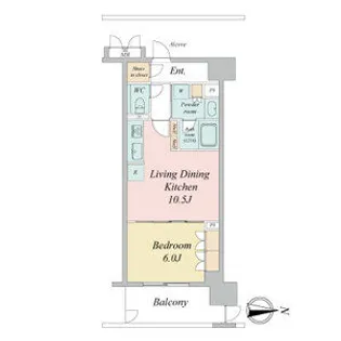 ラフィシア上前津(Rafficia Kamimaezu)【0816号室】の間取り