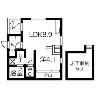La Premie’re(ラ プルミエール)【102【通常プラン】号室】の間取り