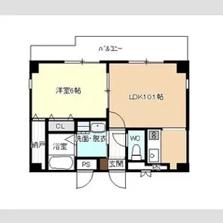 エスト荒子【2階】の間取り