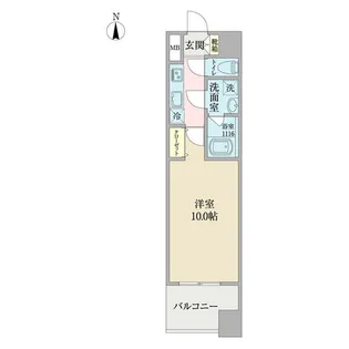 ヴィルクレア桜山【8階】の間取り