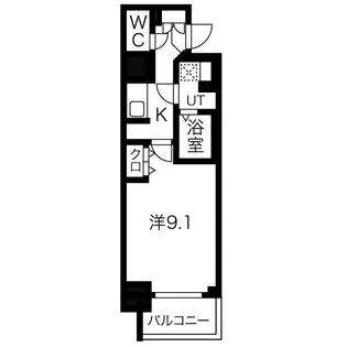 CREST TAPP新栄【14階】の間取り