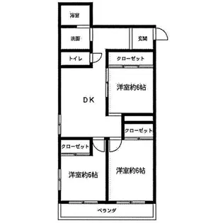 第3フクマルビル【4C号室】の間取り