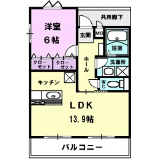 ル・キャステル【4階】の間取り