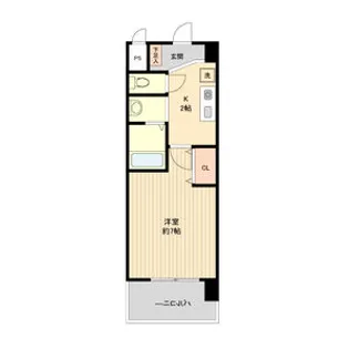 パークフラッツ金山【0424号室】の間取り