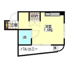 ブラウンハイツ【402号室】の間取り