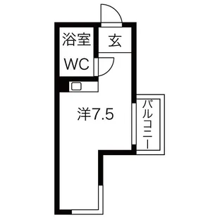 ラフィネ新栄【404(北館)号室】の間取り