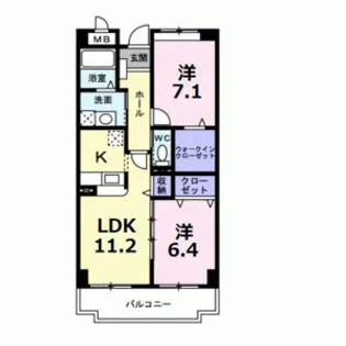 メゾン苗田【3階】の間取り