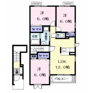 アルジェント Ⅰ【202号室】の間取り