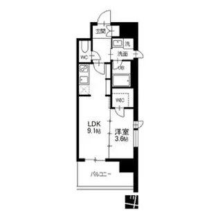 エルスタンザ葵【0404号室】の間取り