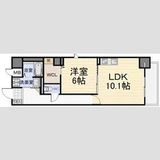 グランツ泉【5階】の間取り