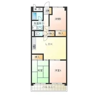 フローラルハイツ澤田【4階】の間取り