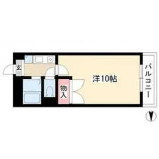 パレス名四十一屋【Ⅱ 204号室】の間取り
