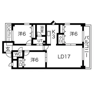 パークサイド平子【2階】の間取り