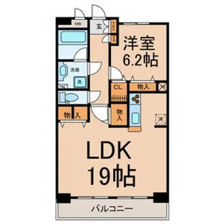 Enchante 泉【8階】の間取り