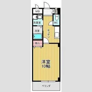 本州ビルⅢ【303号室】の間取り