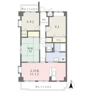 ブリックコート52【2階】の間取り
