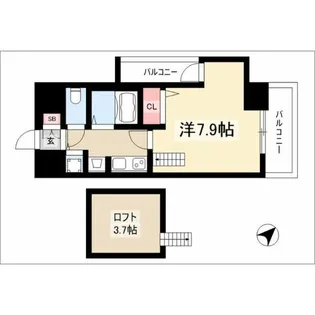 プレサンス名古屋駅前アクシス【10階】の間取り