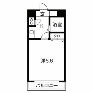 アルファコート名南【307号室】の間取り