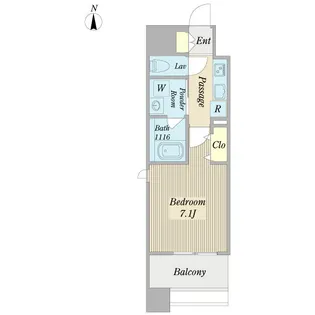 カンピオーネ御器所通【3階】の間取り