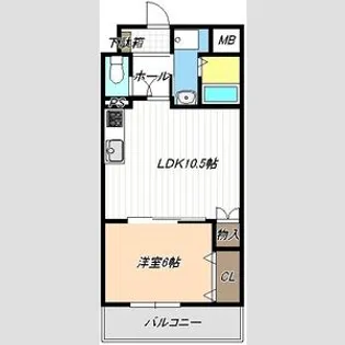 ルミエール品川【2階】の間取り