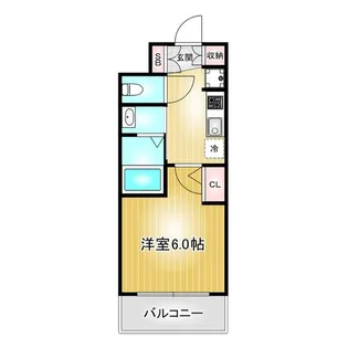 エステムコート名古屋金山ミッドクロス【5階】の間取り
