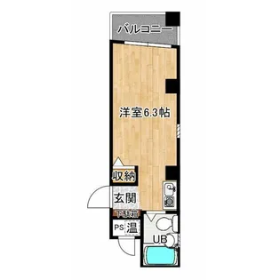 ウイング古出来【5A号室】の間取り