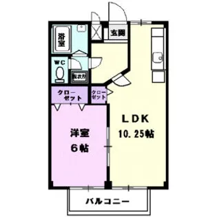 グリーンハイツ【2階】の間取り
