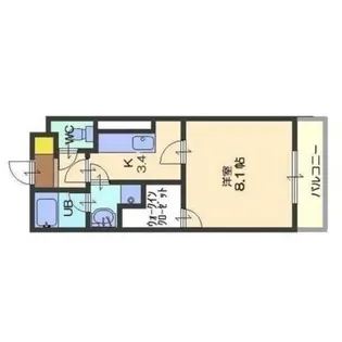 エクスナイズ【1階】の間取り